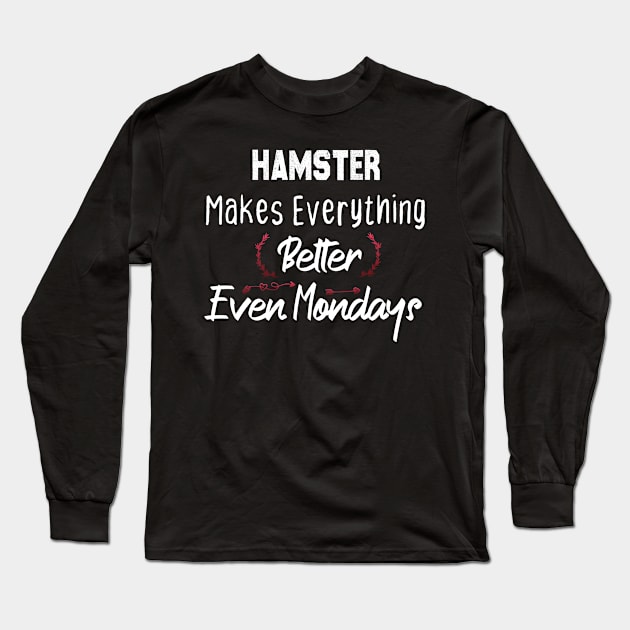 funny Hamster gift, Hamster lovers gift Long Sleeve T-Shirt by foxfieldgear